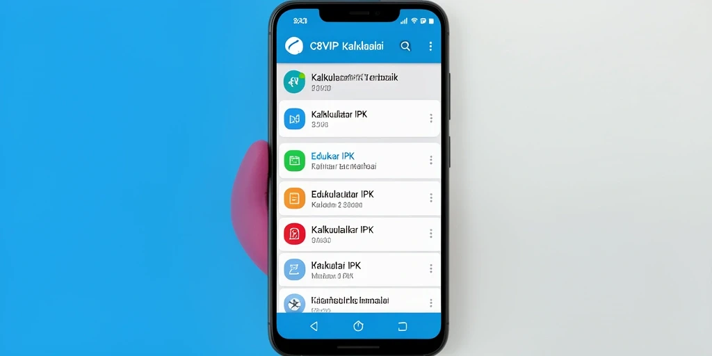 Antarmuka C8VIP yang sederhana untuk Kalkulator IPK.