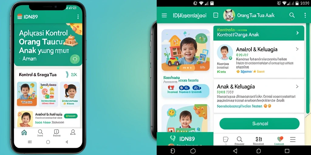 Antarmuka IDN89 yang intuitif dan mudah digunakan untuk kontrol orang tua.