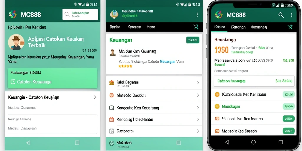 Antarmuka fungsional MC888 untuk Catatan Keuangan yang efisien.