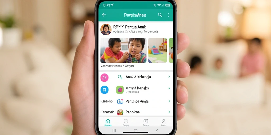 Antarmuka RPYYY yang menampilkan fitur pemantauan anak yang interaktif.