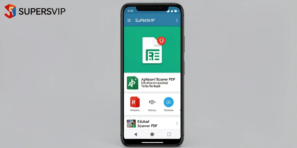 Antarmuka aplikasi SUPERSVIP yang intuitif dan mudah digunakan.