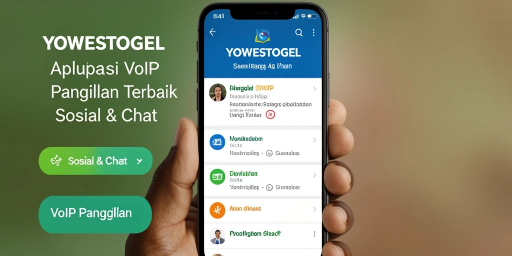 Tampilan antarmuka YOWESTOGEL saat melakukan VoIP Panggilan.